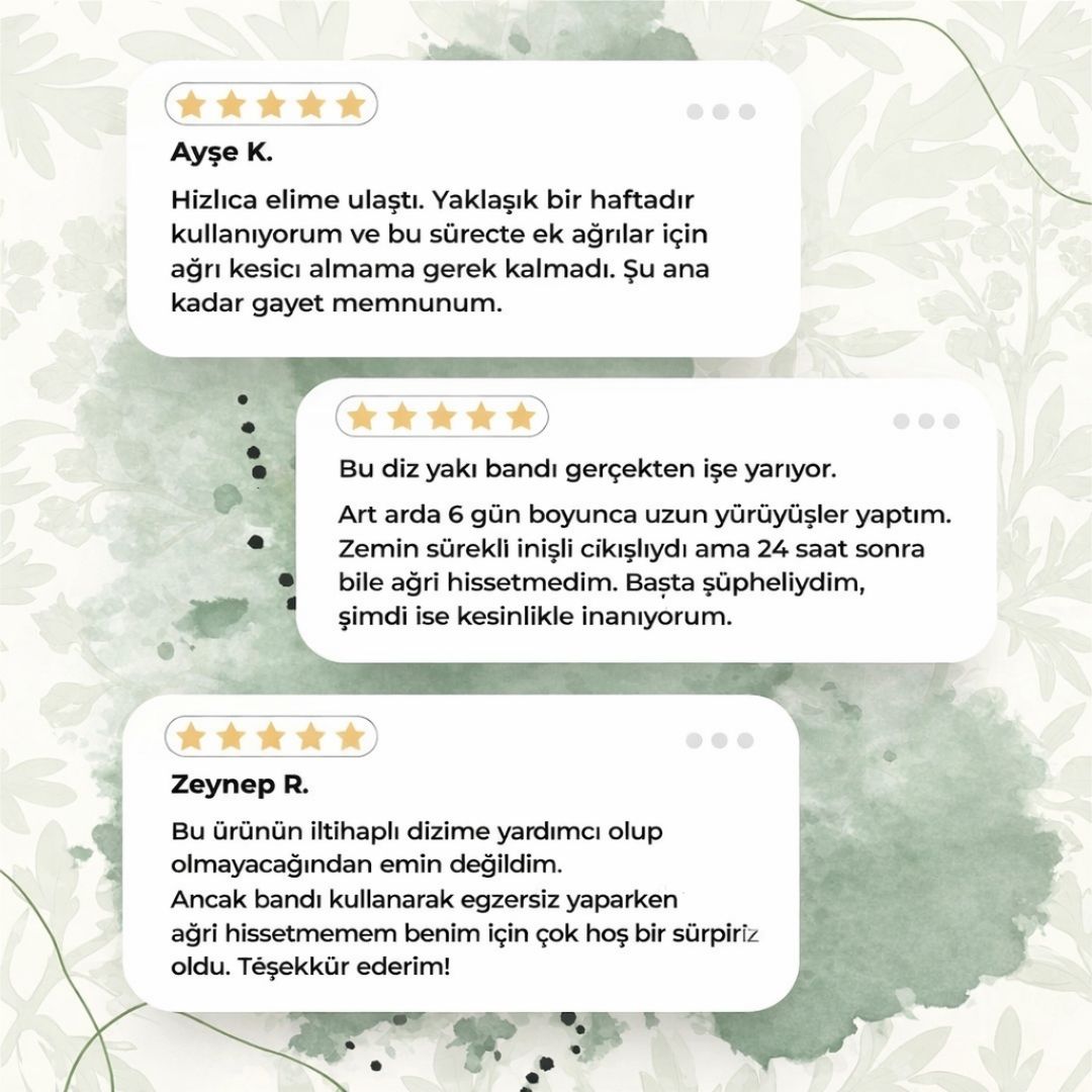 Nivora Doğal Diz Yakı Bandı
