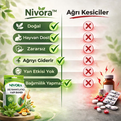 Nivora Doğal Diz Yakı Bandı