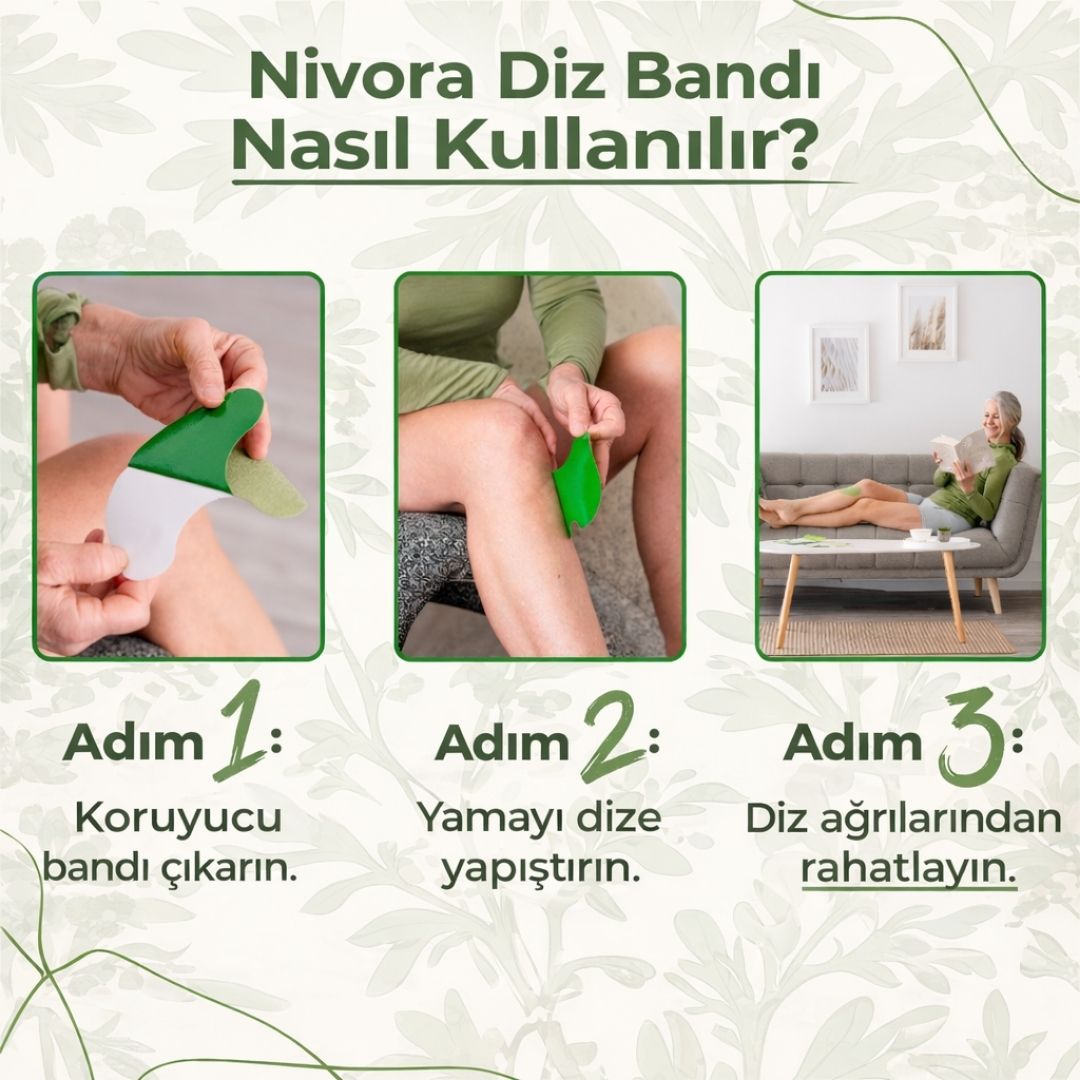 Nivora Doğal Diz Yakı Bandı
