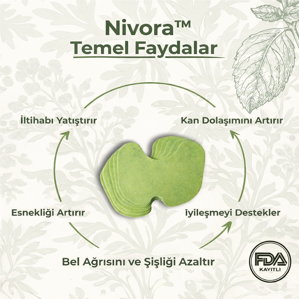 Nivora Doğal Diz Yakı Bandı